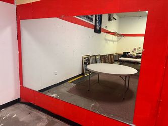 Large frameless mirrors