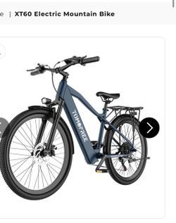 XT60 Electric Mountain Bike Peak 1200W Brushless Hub Motor 37V 12.5Ah Li-ion Battery