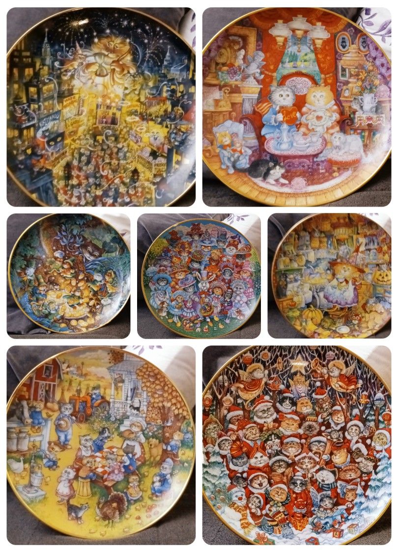 Bill Bell Special Occasion Cat Plates