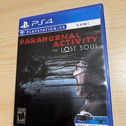 Paranormal Activity The Lost Soul VR PS4 Game