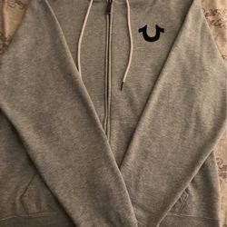 True Religion Grey Zip up