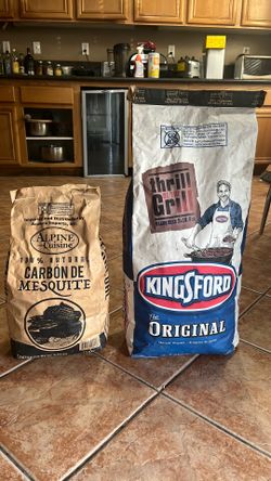 2- pack newbrand 25 lb kings ford and alpine cuisine charcoal’s  briquets