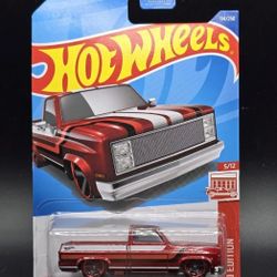 Hot Wheels Red Edition '83 CHEVY SILVERADO  C10