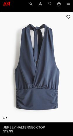 H&M Jersey Halterneck Top, Size Small