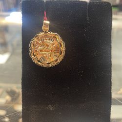 18k Year Of The Dragon Pendant 