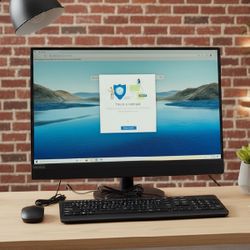 Screen Time! Lenovo 21.5” Touchscreen All-in-One PC Windows 10 Pro, 1TB Hard Drive, 8GB RAM With Keyboard & Mouse