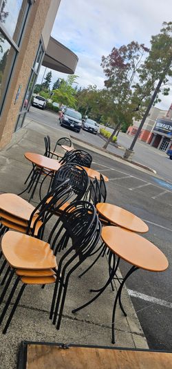 Tables and chairs