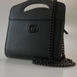 Gucci Top Handle Mini Wallet On Chain 