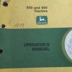 John Deer 850 And950 Manual