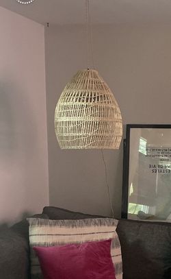 Rattan Light Fixture