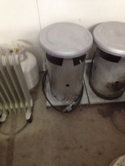 Propane Heaters w /tanks. 4 available. $200 each, or $600 for all 4.