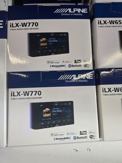 Alpine ILX-W770-M, 7-Inch Double DIN Digital Multimedia Receiver w/Wireless Apple Carplay, Android Auto