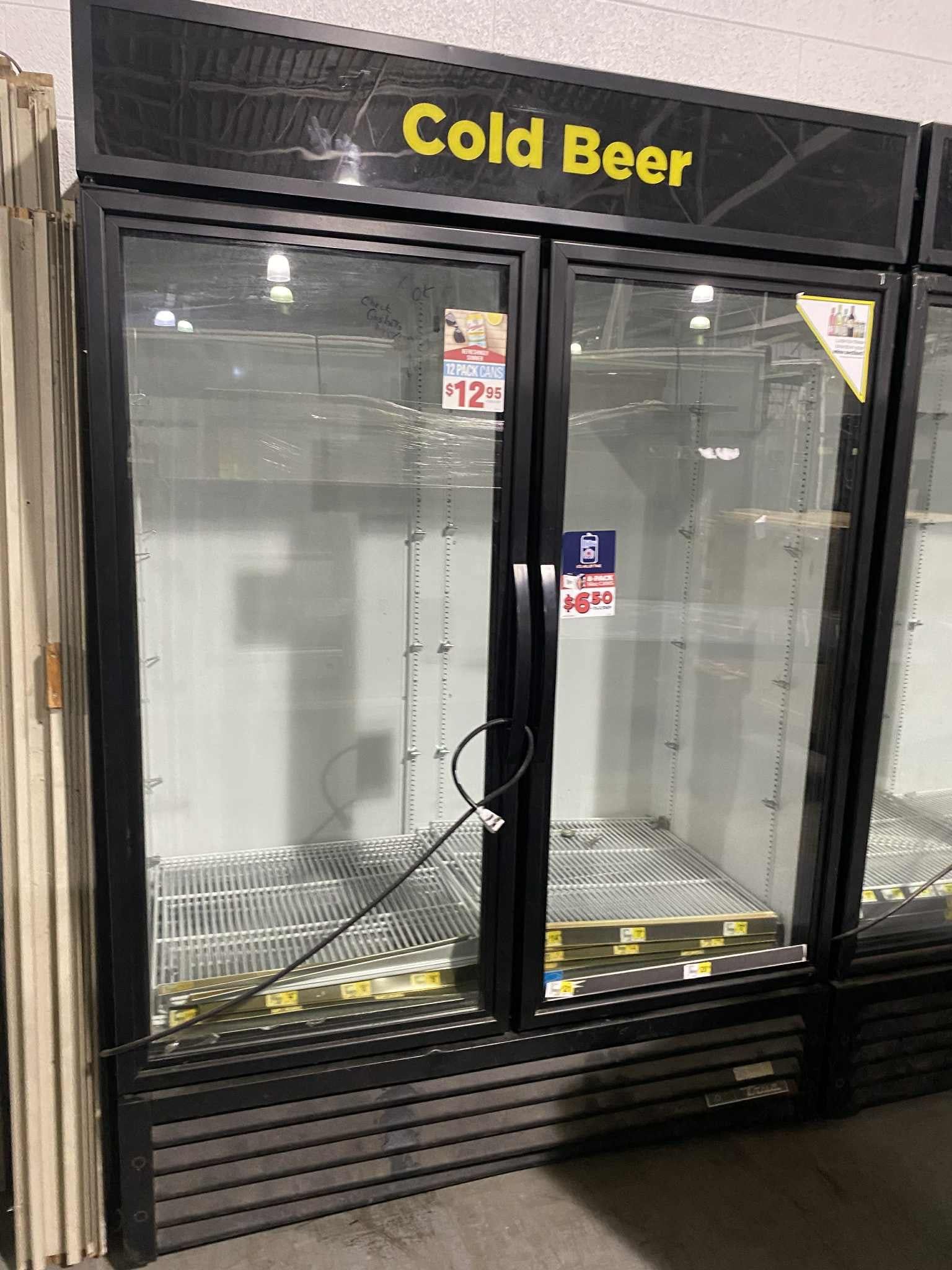 True 2-Glass Door Merchandisers ** see description