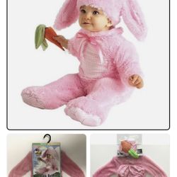 New Pink Rabbit Baby Costume