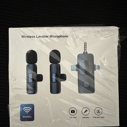 Wireless Lavalier Microphones for iPhone, iPad, Android, Camera, 7-Hour Battery, Mini Microphone 