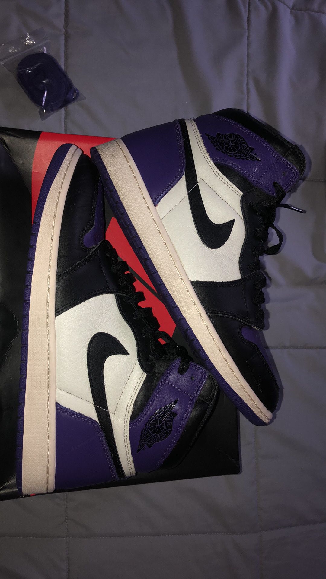 Jordan 1 court purples