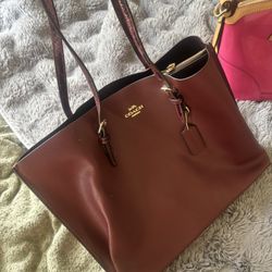 Coach Brown Leather Tote Bag – Large – Never Used