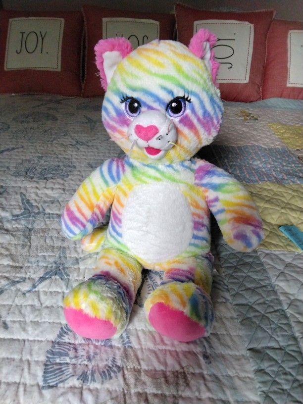 Stuffed Animal Cat Rainbow