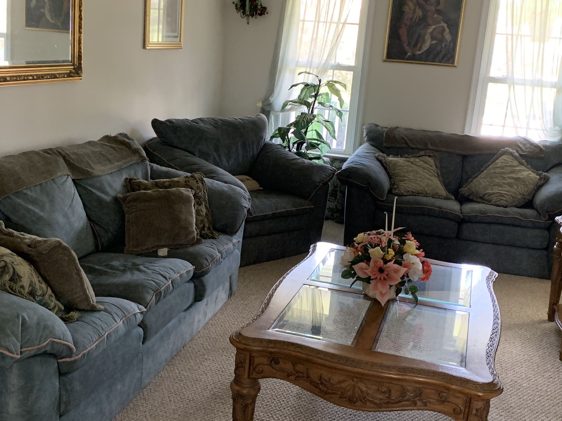 Living room couch set