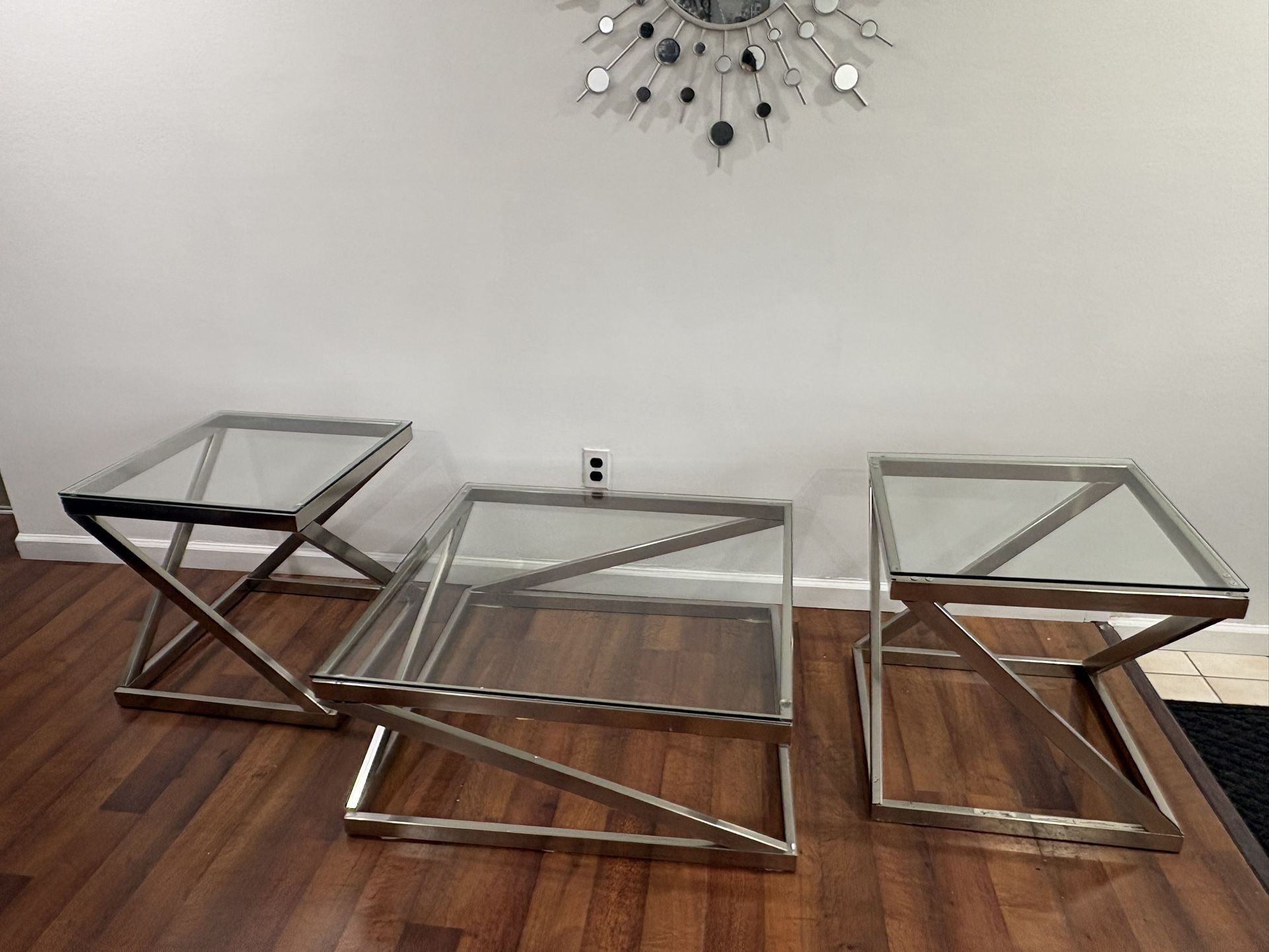 Three Pieces Set Tables With The End Table 2