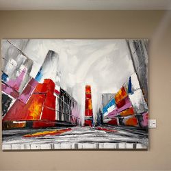 Extra Large 79” Modern Abstract Canvas – Scandinavian Designs Statement Piece