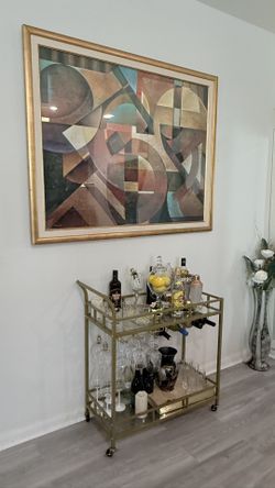 Pretty Paint With Golden Frame
