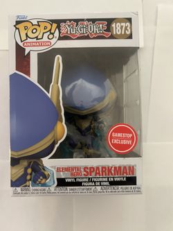 Funko Pop Yu-Gi-Oh Elemental Hero Sparkman #1873 GameStop Exclusive