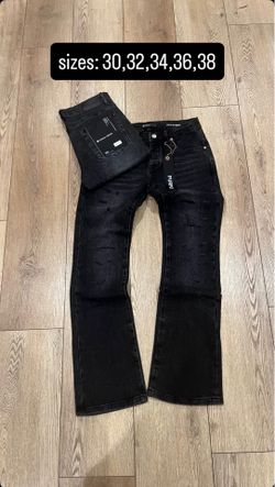 Purple jeans flared
