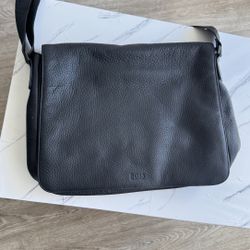 HUGO BOSS Leather Men Messenger Crossbody Shoulder Bag For Laptop 