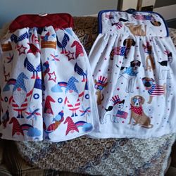 Handmade Dish Towels With Potholder 