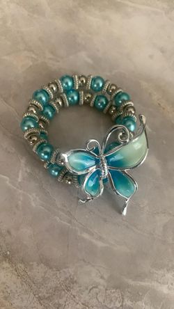 Doble Pulsera Estilo Mariposa 