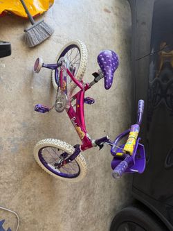 Barbie Kids Bike with Training Wheels