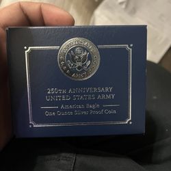 250Th Anniversary United States Army 1 Ounce Silver Coin