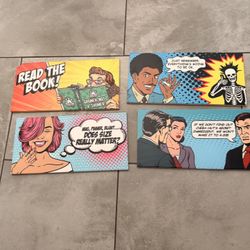 Custom Cheba-hut  Comic Tiles  4 Of Them  