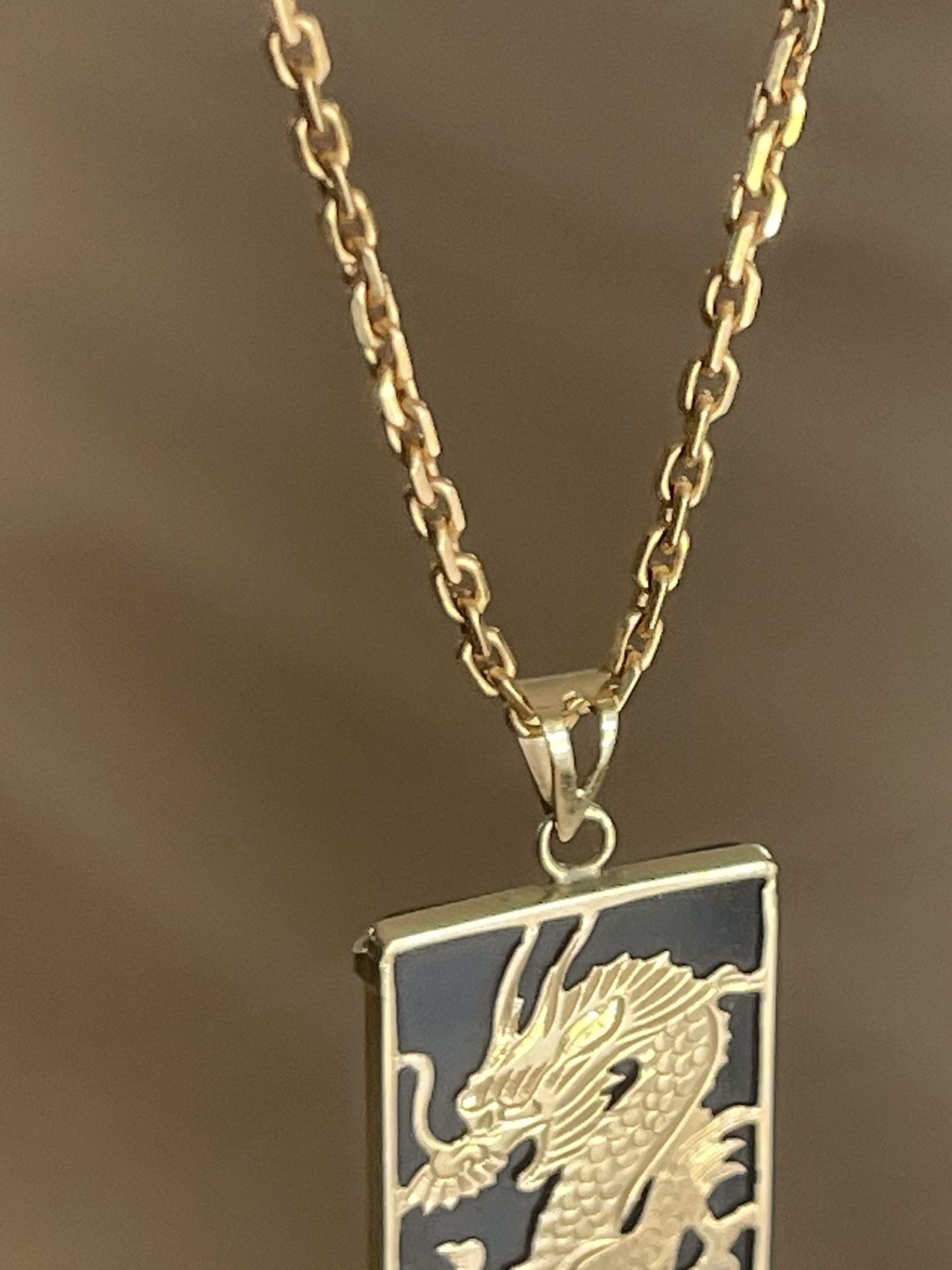BEAUTIFUL 14K CHINESE DRAGON GOLD CHAIN  - $500 FIRM 