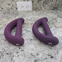 Great Pair of 3 Lbs Dumbbells