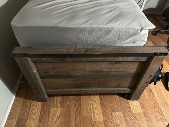 Twin Bed Frame & New Beautyrest mattress