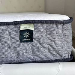 Queen Size 8” Gel Memory Foam Mattress And Bed Frame 