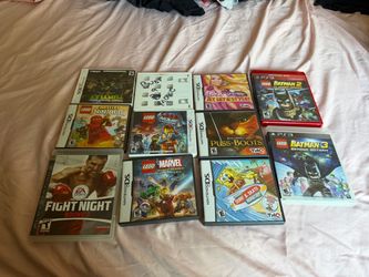 Lot of 10 Nintendo DS and PS3 Games