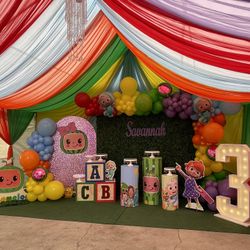 Balloons Garland Decorations, Party Decoration, Cocomelon Decorations, Cocomelon 