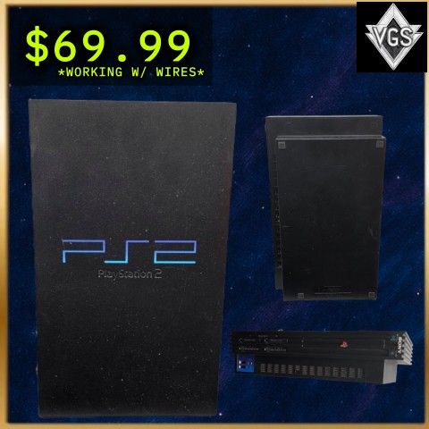 *WORKING* PS2 FAT (w/ Wires)
