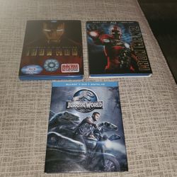 Iron Man And IRON MAN 2 ,JURRASIC WORLD AND AVATER