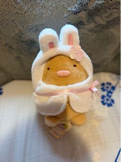 🐰 Sumikko Gurashi Tonkatsu Bunny Cape Sakura Plush NWT — San-X Japan