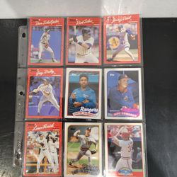 #6 Mixed  9 Baseball cards 