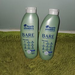 2 Head&shoulder Bare Shampoo Pure Clean 13.5oz