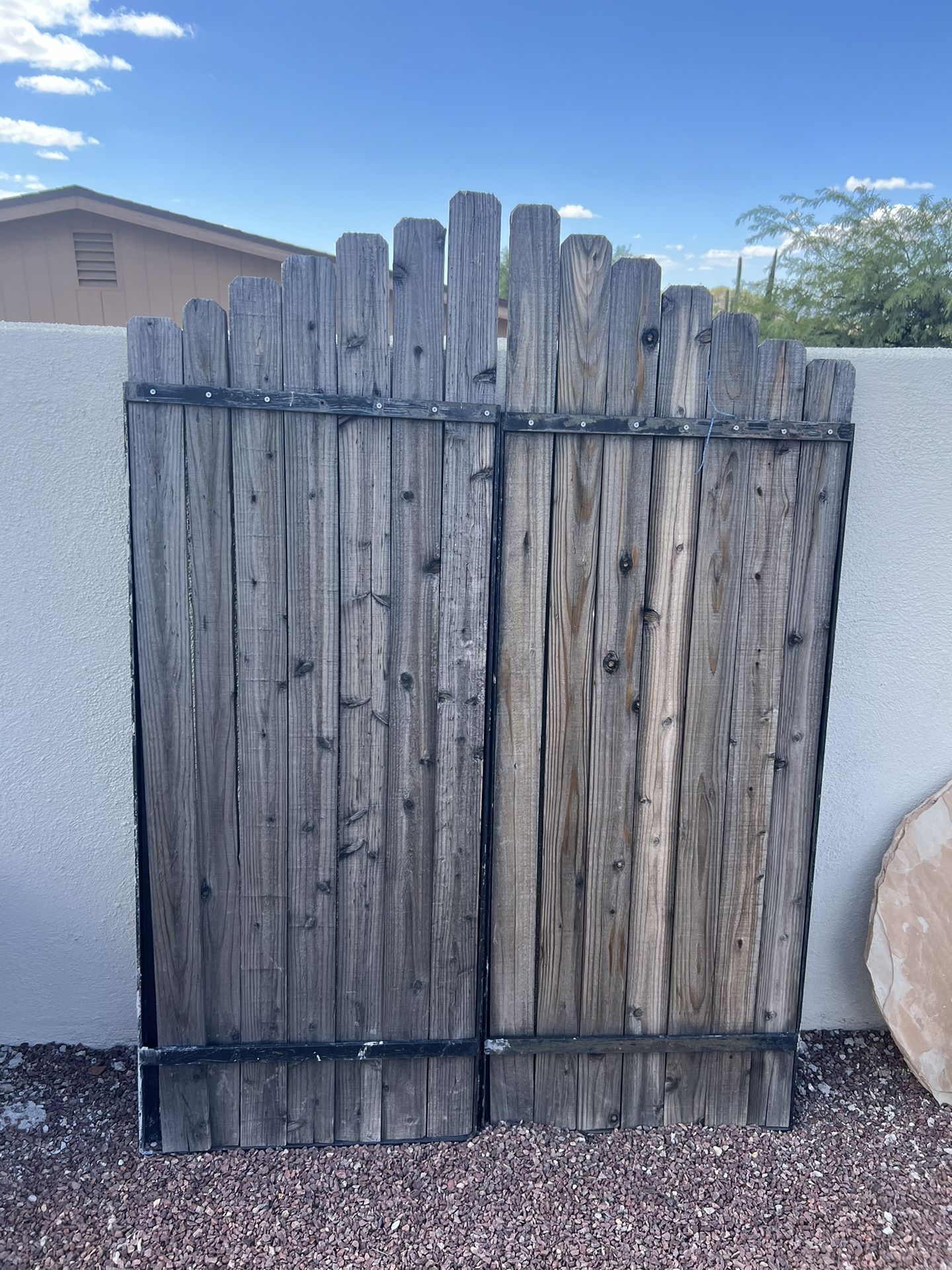 Gate.   49.5” Wide X 68” Double Gate. 