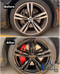 Black out rims & caliper painting