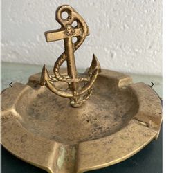 Vintage brass Trinket Dish Or Ashtray 