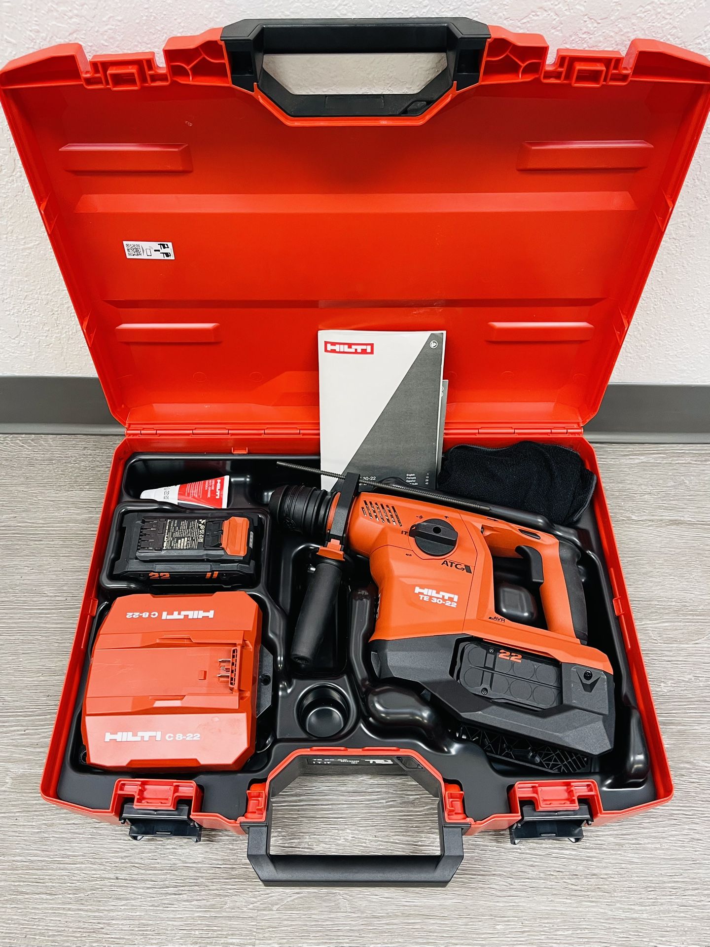 Hilti NURON TE 30-22 ACT/AVR Brushless SDS Plus Rotary Hammer Drill