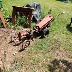 Gravely Tractor With Rototiller Attachment
